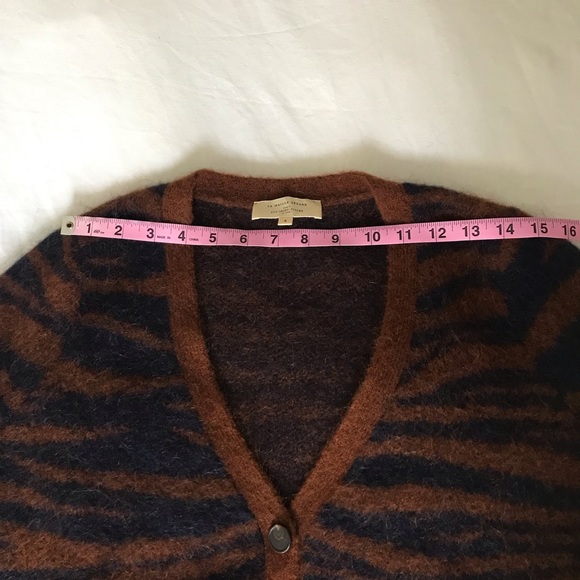 SÉZANE Angelina Jumper Brown / Navy Size S - Picture 3 of 12